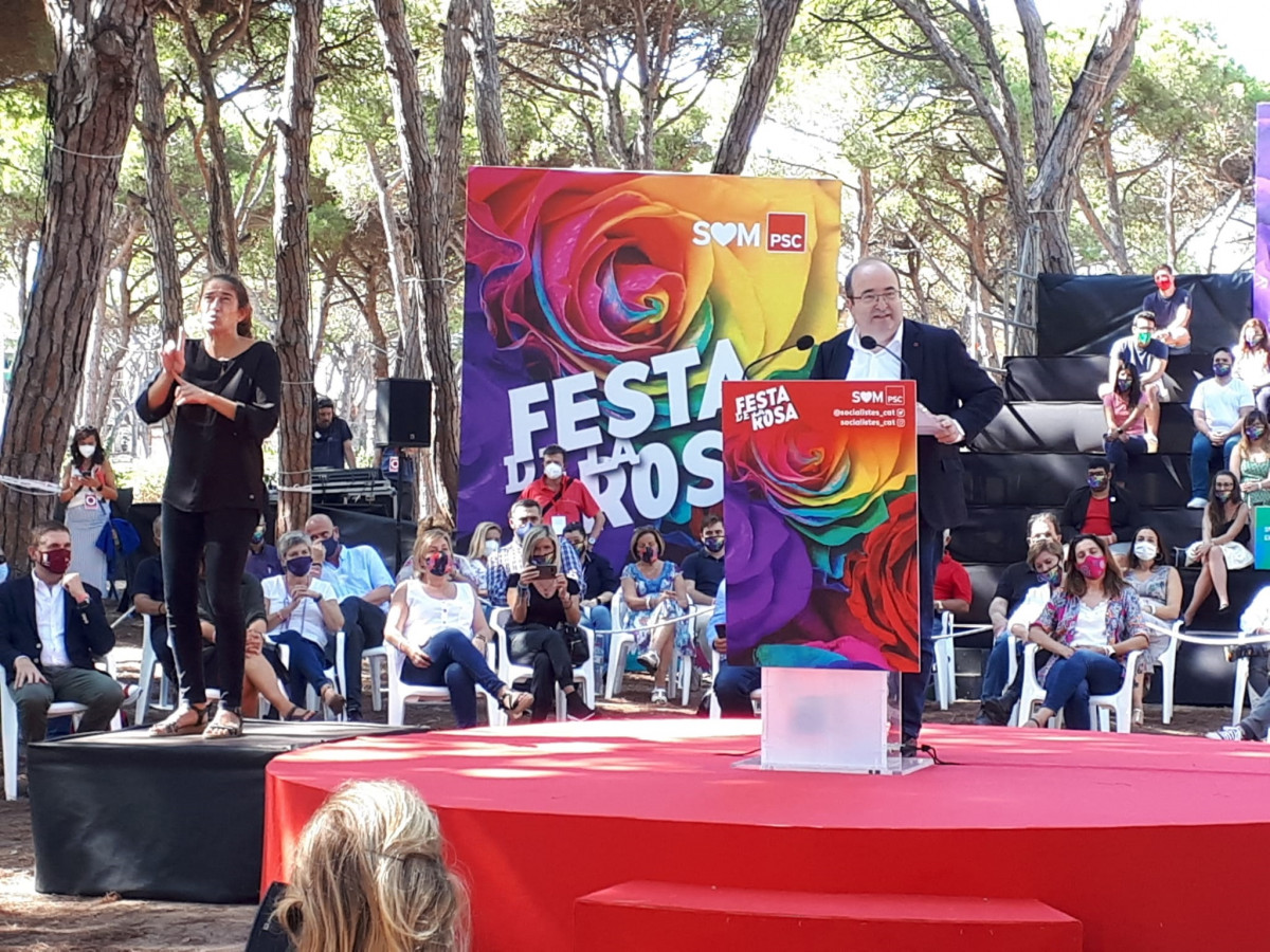 El ministro de Cultura y Deporte y primer secretario del PSC, Miquel Iceta