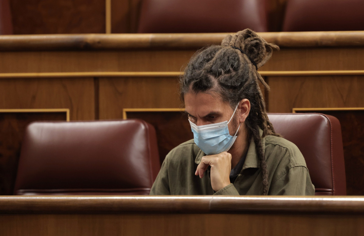 El ex secretario de Organización y diputado de Unidas Podemos Alberto Rodríguez.