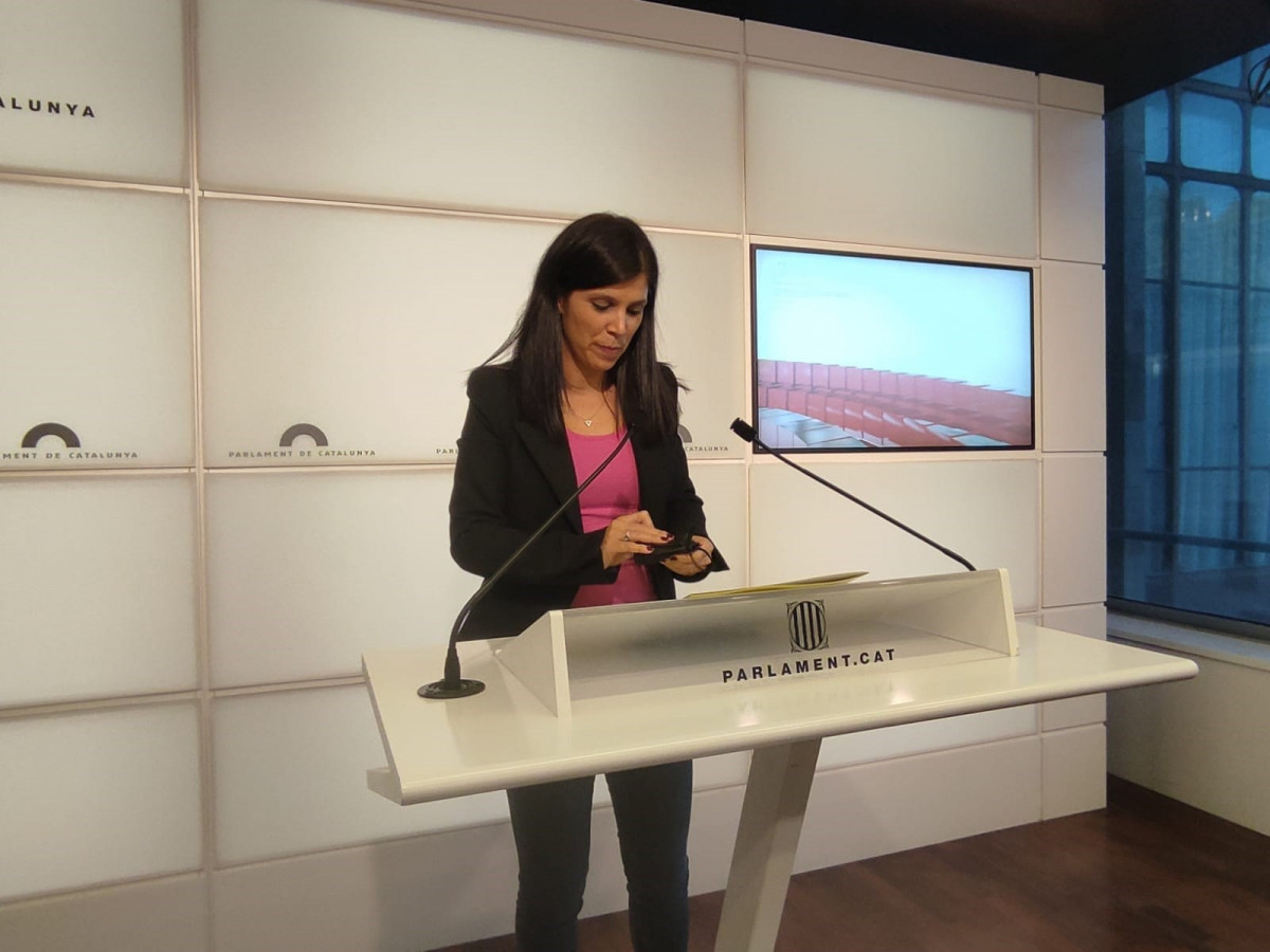 La secretaria general adjunta y portavoz de ERC, Marta Vilalta.