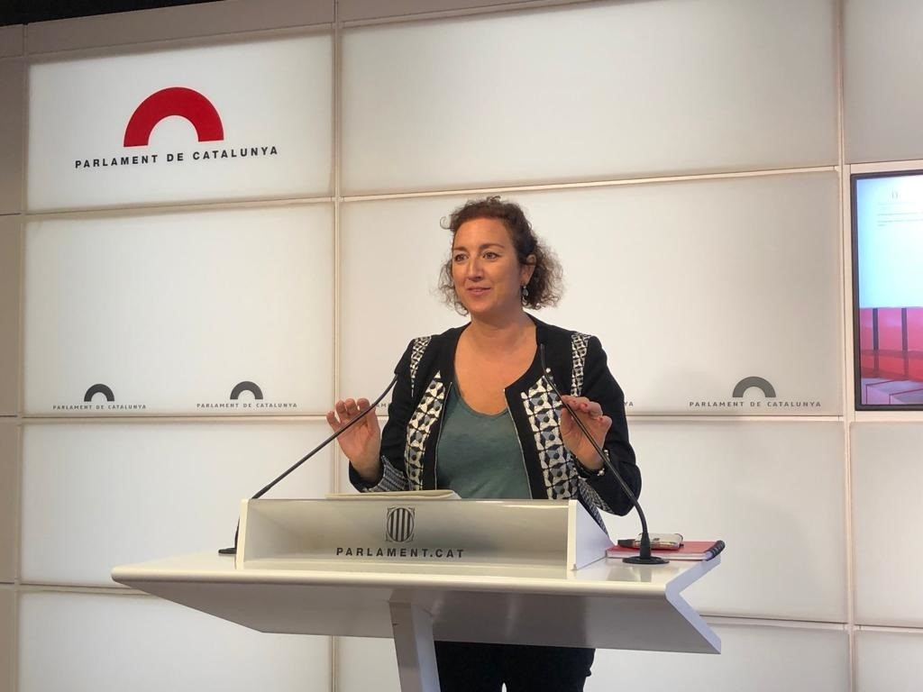 La portavoz del PSC-Units en el Parlament, Alícia Romero.