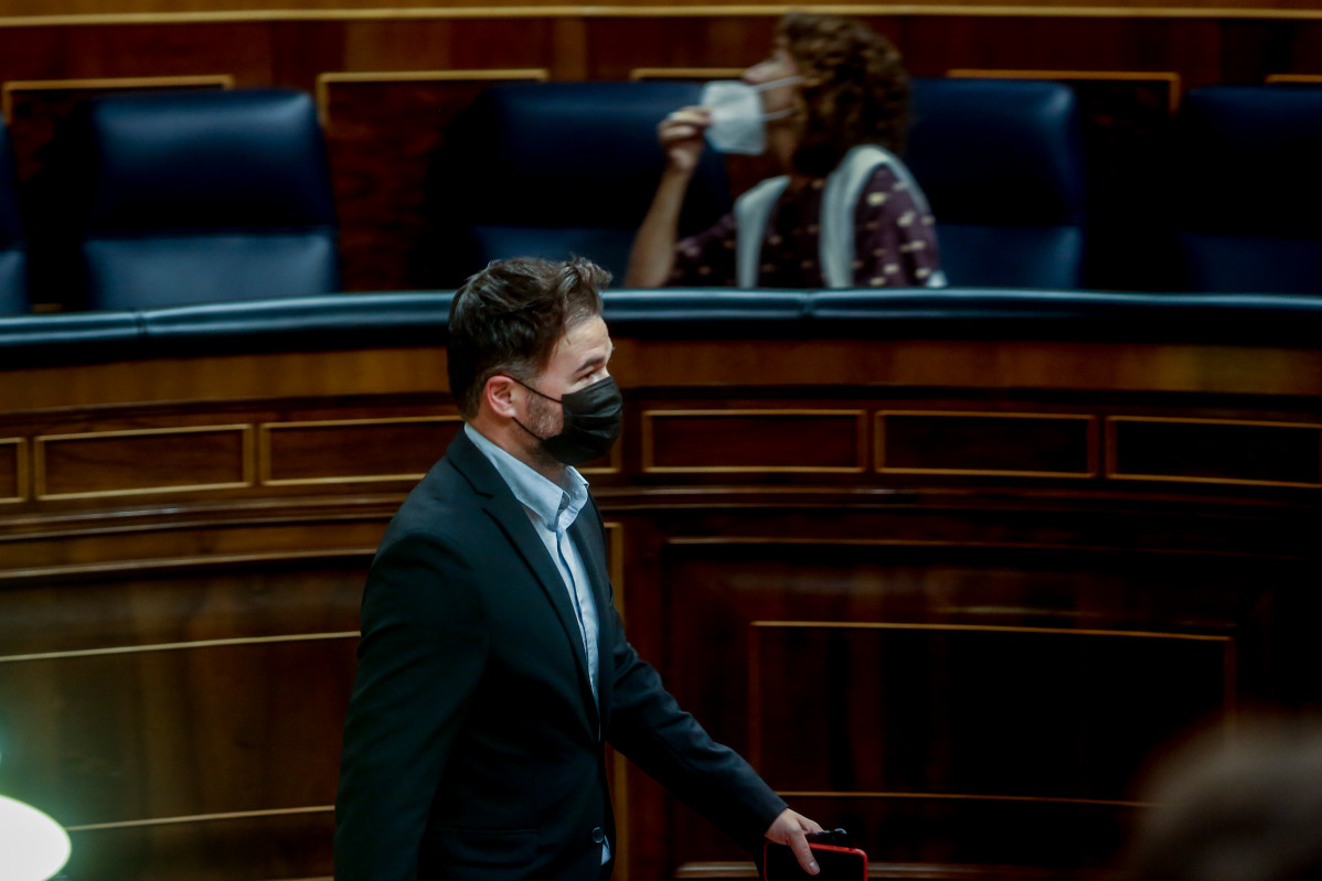 El portavoz de ERC en el Congreso de los Diputados, Gabriel Rufián