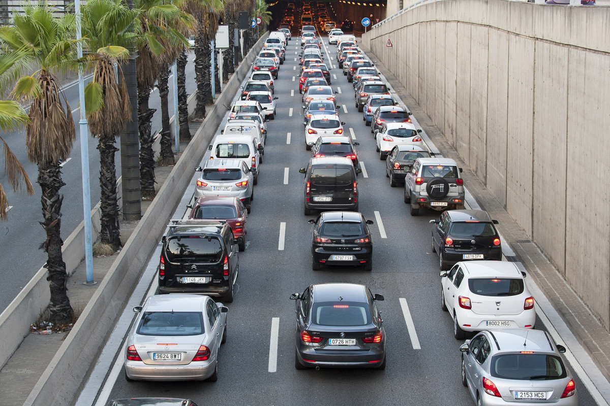 Archivo - Arxiu - Congestió a la Ronda de Dalt de Barcelona