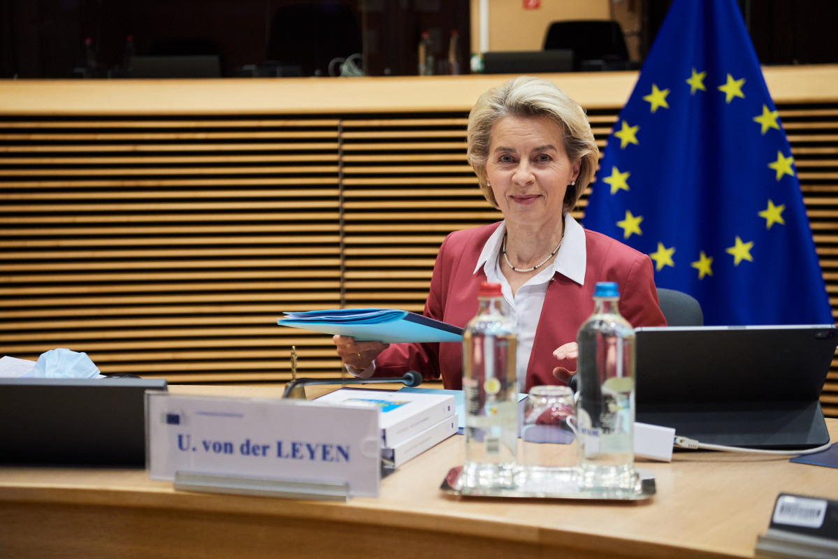 EuropaPress 4119136 handout 01 december 2021 belgium brussels ursula von der leyen president of