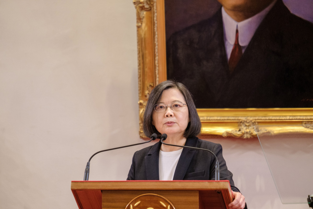 EuropaPress 4049118 02 november 2021 taiwan taipei city taiwanese president tsai ing wen speaks