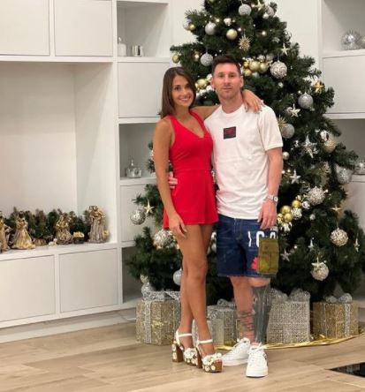 Messi y Antonela