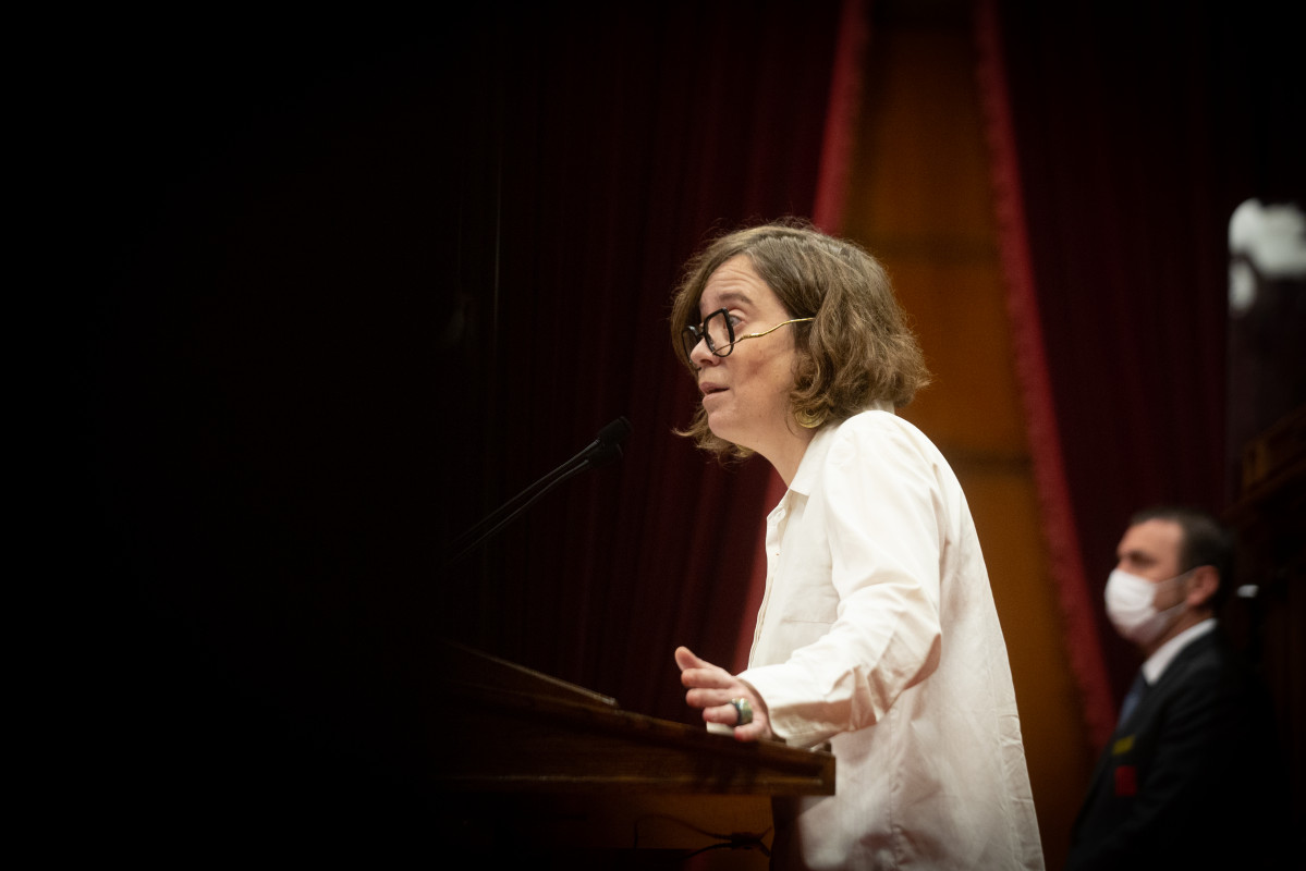 Archivo - La portavoz de la CUP en el Parlament, Eulàlia Reguant.