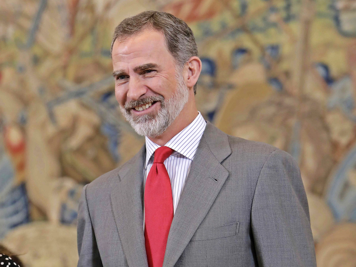 El Rey Felipe recibe en audiencia a la Selección Nacional de Balonmano tras proclamarse campeona de Europa 2020 en el Palacio de la Zarzuela, en Madrid.
