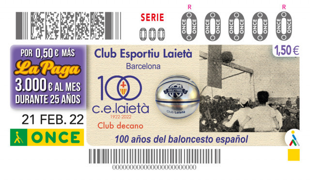 El cupón de la ONCE homenajea al primer partido de baloncesto que se jugó en el Estado