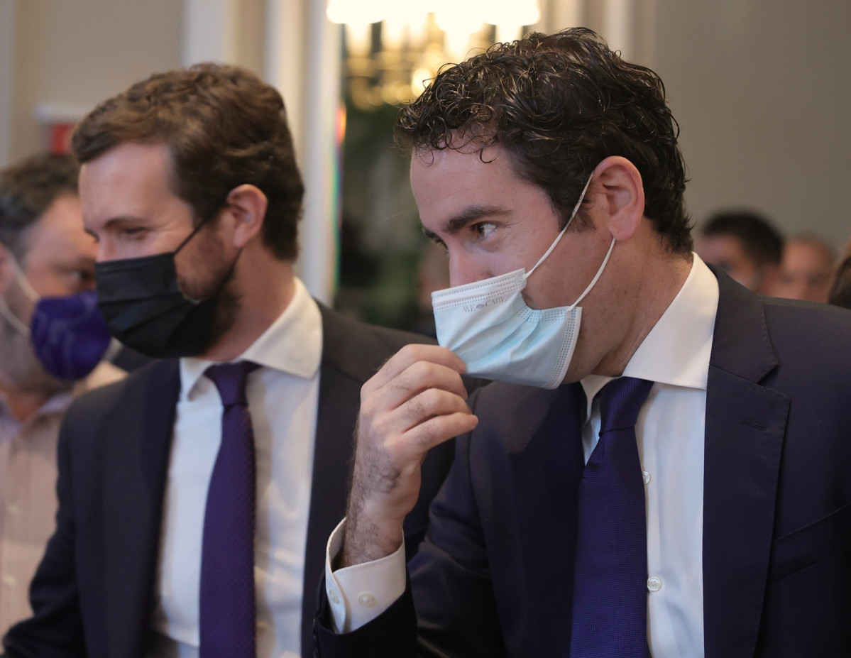 EuropaPress 3987333 presidente pp pablo casado secretario general partido popular teodoro