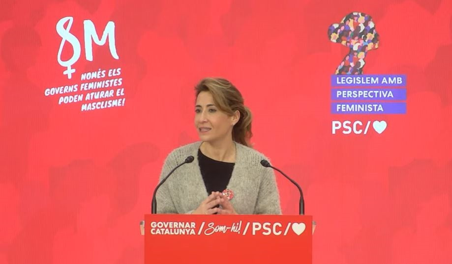La ministra de Transportes, Movilidad y Agenda Urbana, Raquel Sánchez