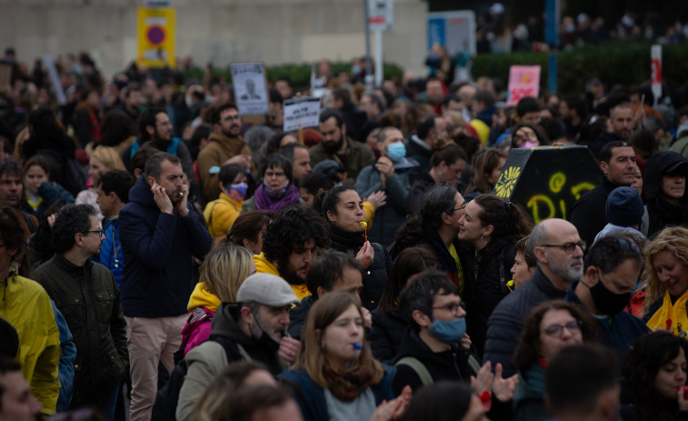 Unas 10.000 personas se han manifestado en el segundo día de huelga educativa