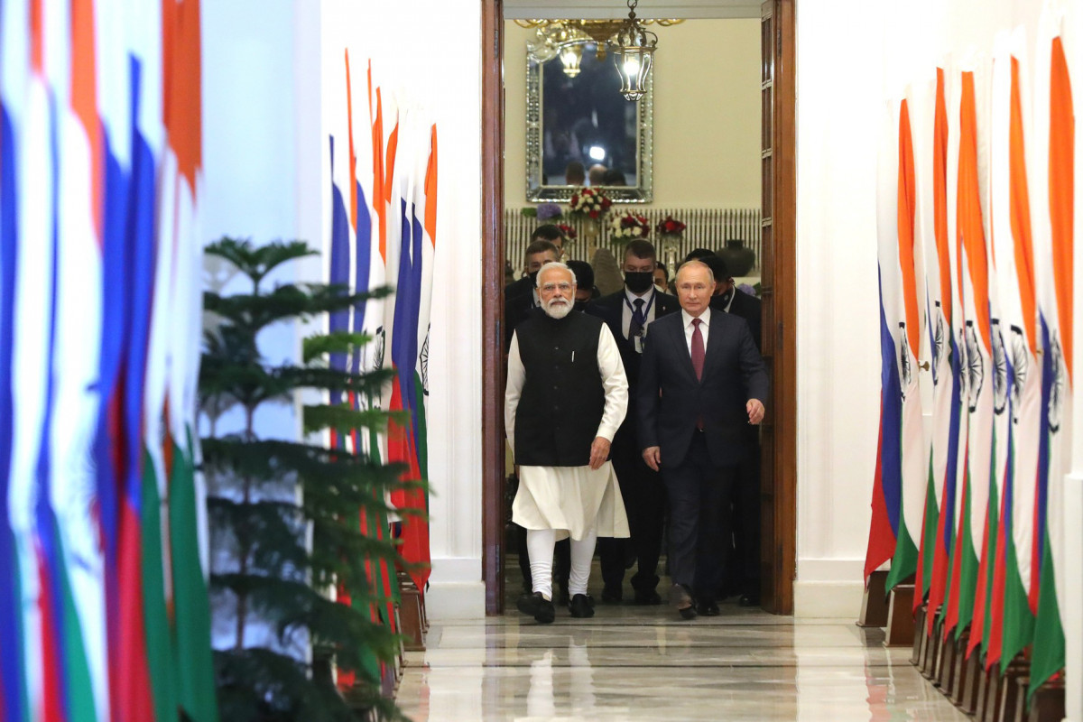 EuropaPress 4130678 handout 06 december 2021 india new delhi indian prime minister narendra
