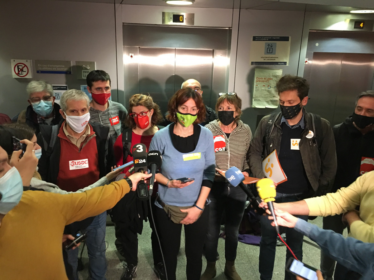 EuropaPress 4348440 portavoces sindicales mediacion lunes