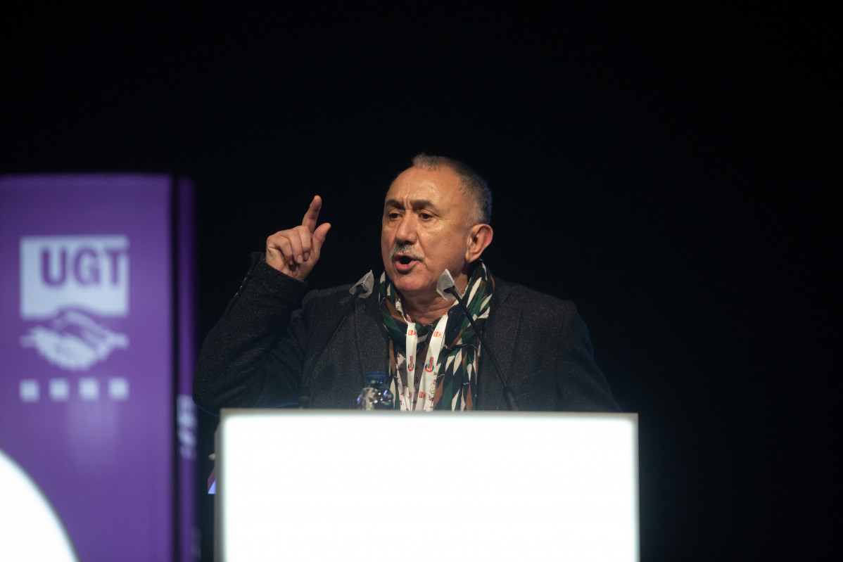 EuropaPress 3484467 secretario general ugt pepe alvarez interviene clausura 16 congreso