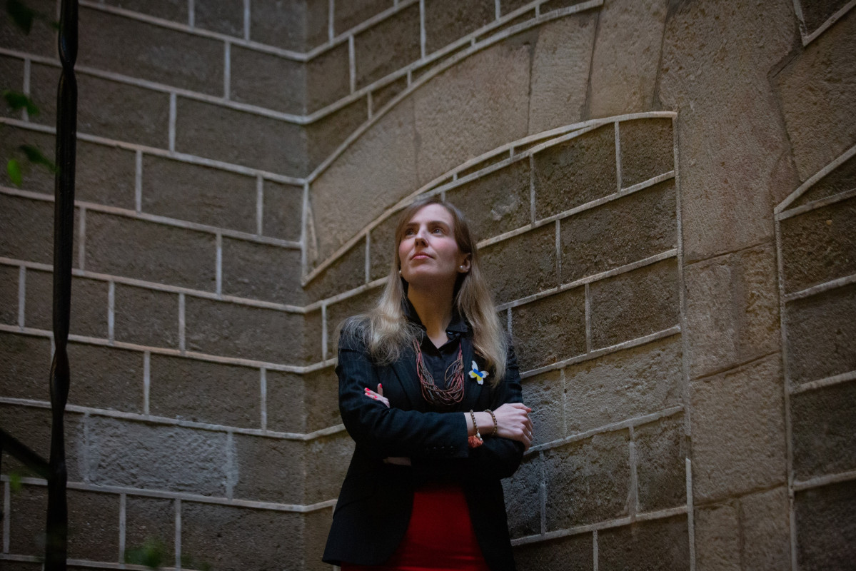 La consellera de Acción Exterior y Gobierno Abierto de la Generalitat, Victòria Alsina, en una entrevista de Europa Press.
