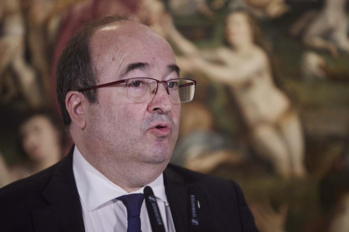 El ministro de Cultura y Deporte, Miquel Iceta