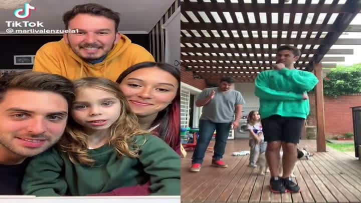 VÍDEO: El divertido momento en que un perro 'arruina' un vídeo familiar de TikTok