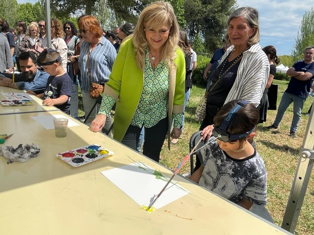 La consellera de Derechos Sociales de la Generalitat, Violant Cervera, en la 34 Festa Esplai