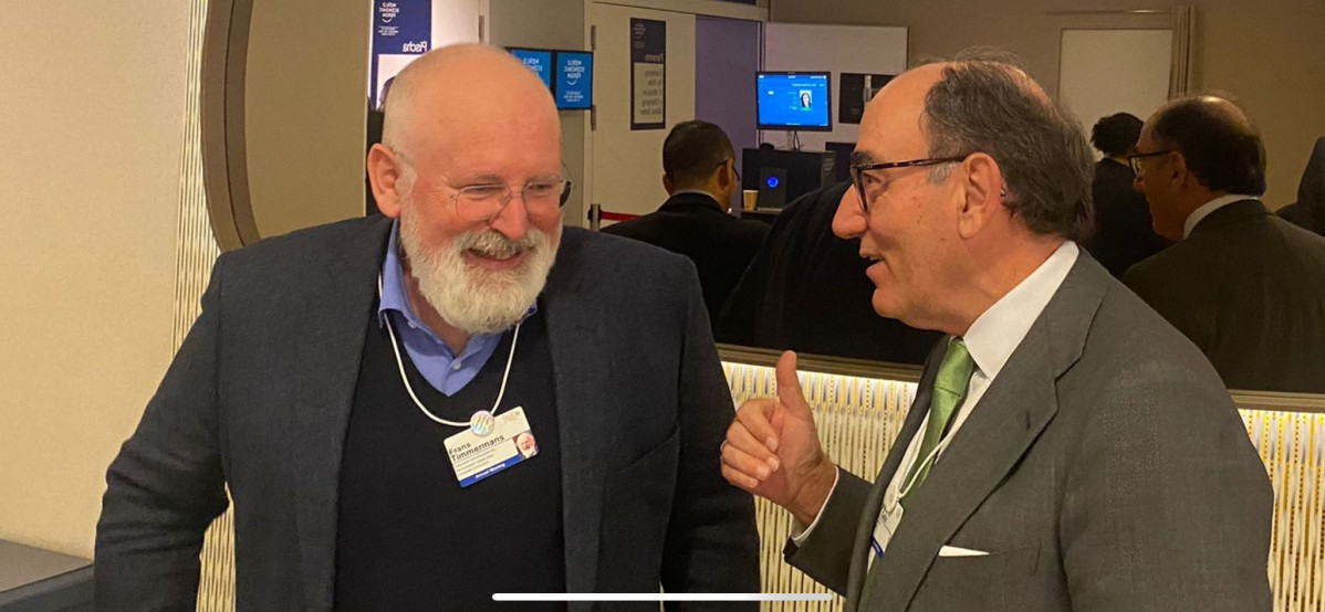 2022 05 25 Ignacio Galán presidente Iberdrola Frans Timmermans VP CE