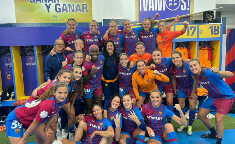 El Barça arrasa en el Clásico del fútbol femenino