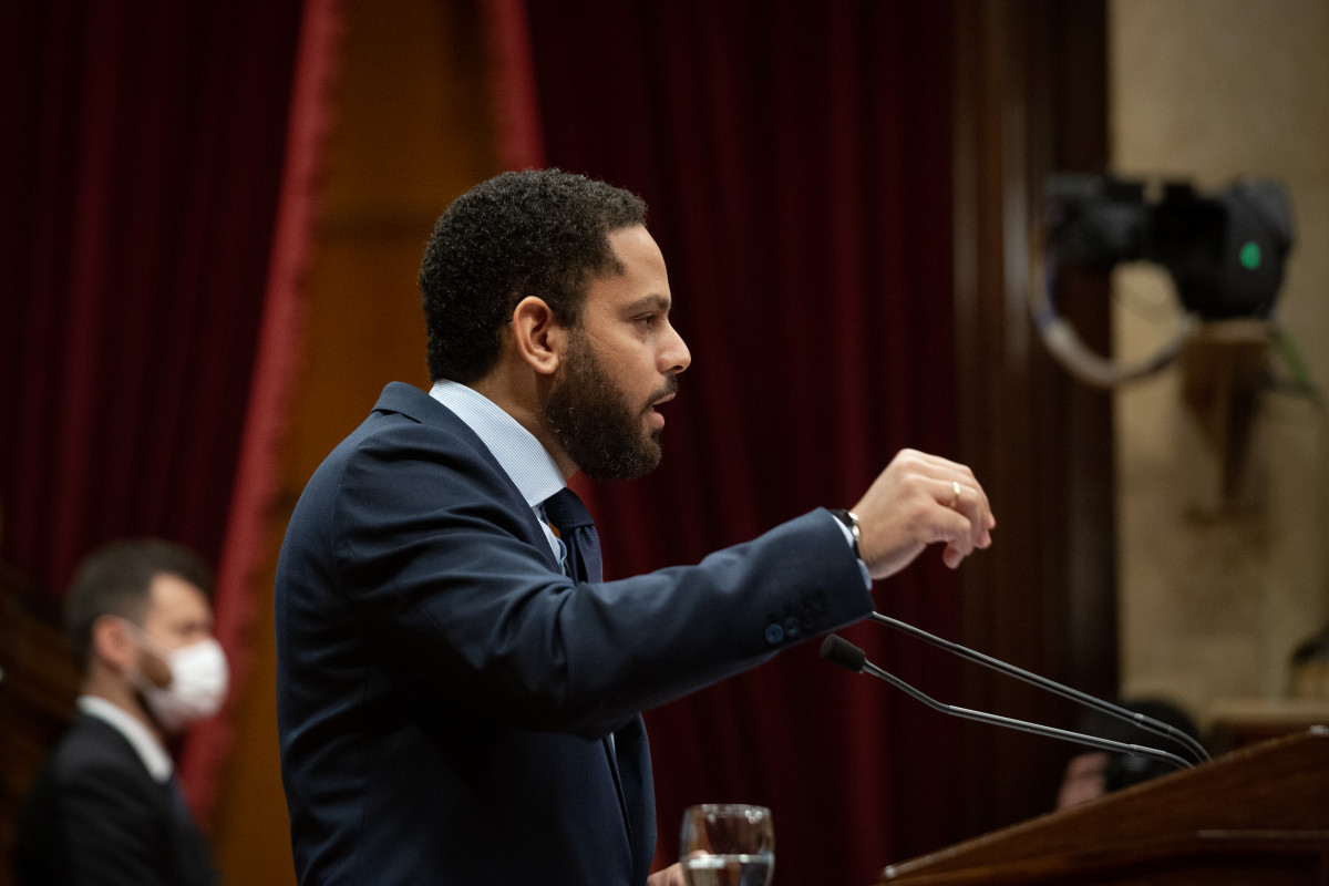 Imagen de archivo - El líder de Vox en el Parlament, Ignacio Garriga