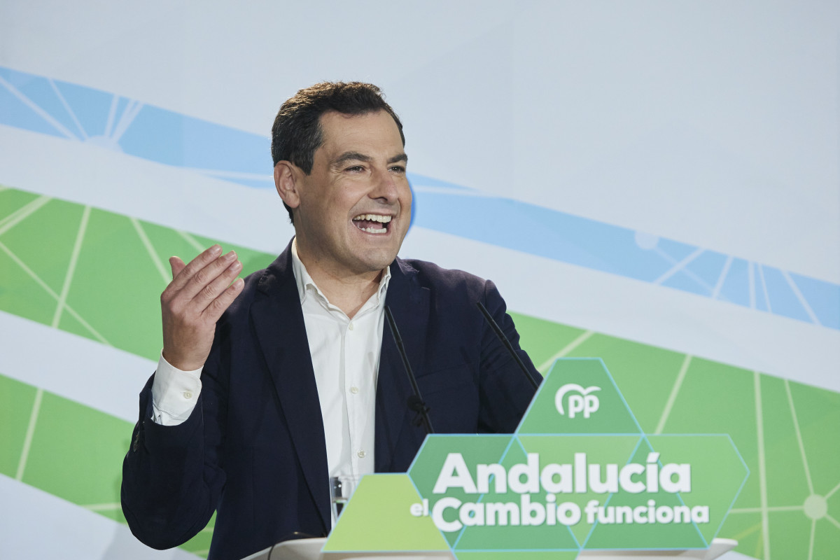 El presidente de la Junta, Juanma Moreno