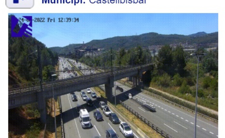 11 kilómetros de retenciones en la AP-7 entre el Papiol y Castellví