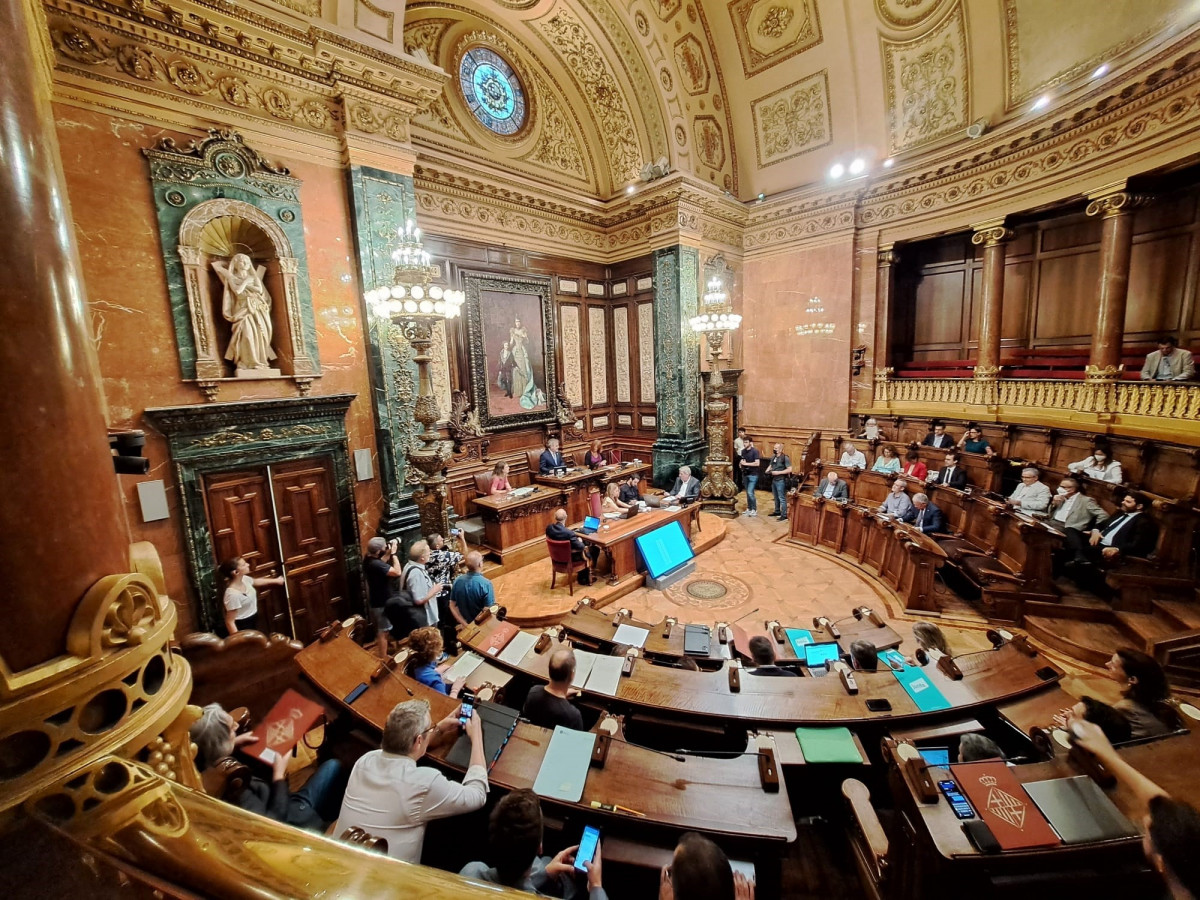 El pleno municipal del Ayuntamiento de Barcelona este jueves. - Archivo