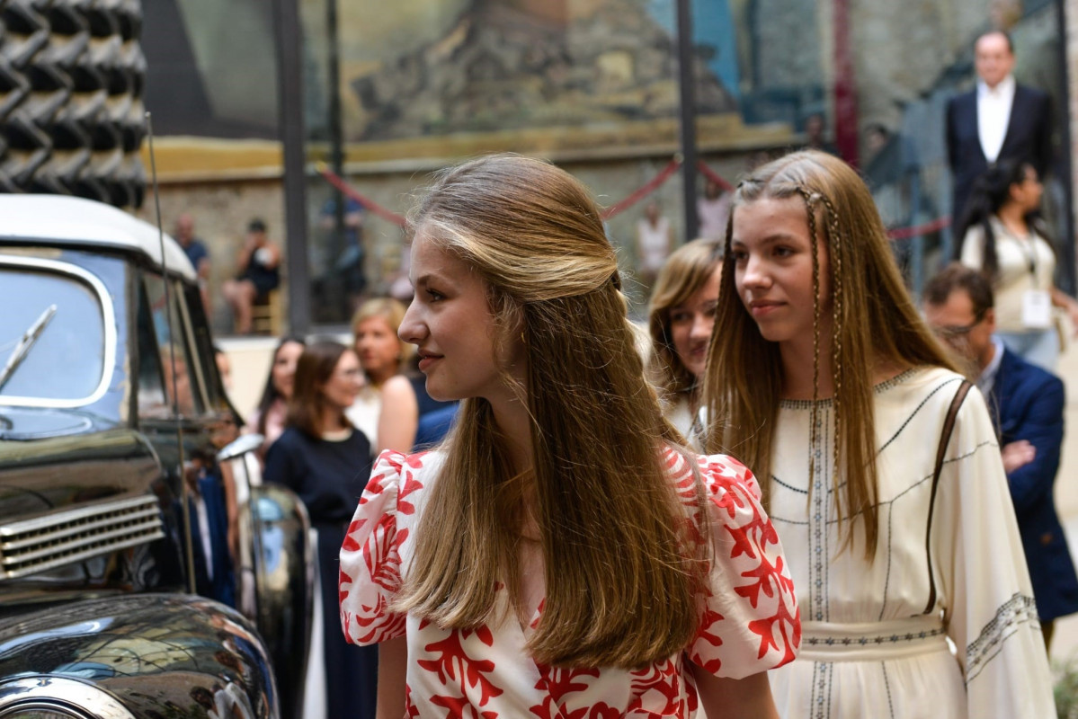 Visita de la Princesa Leonor y la Infanta a Teatre-Museu Dalí en Figueres durante su primera visita oficial a Girona