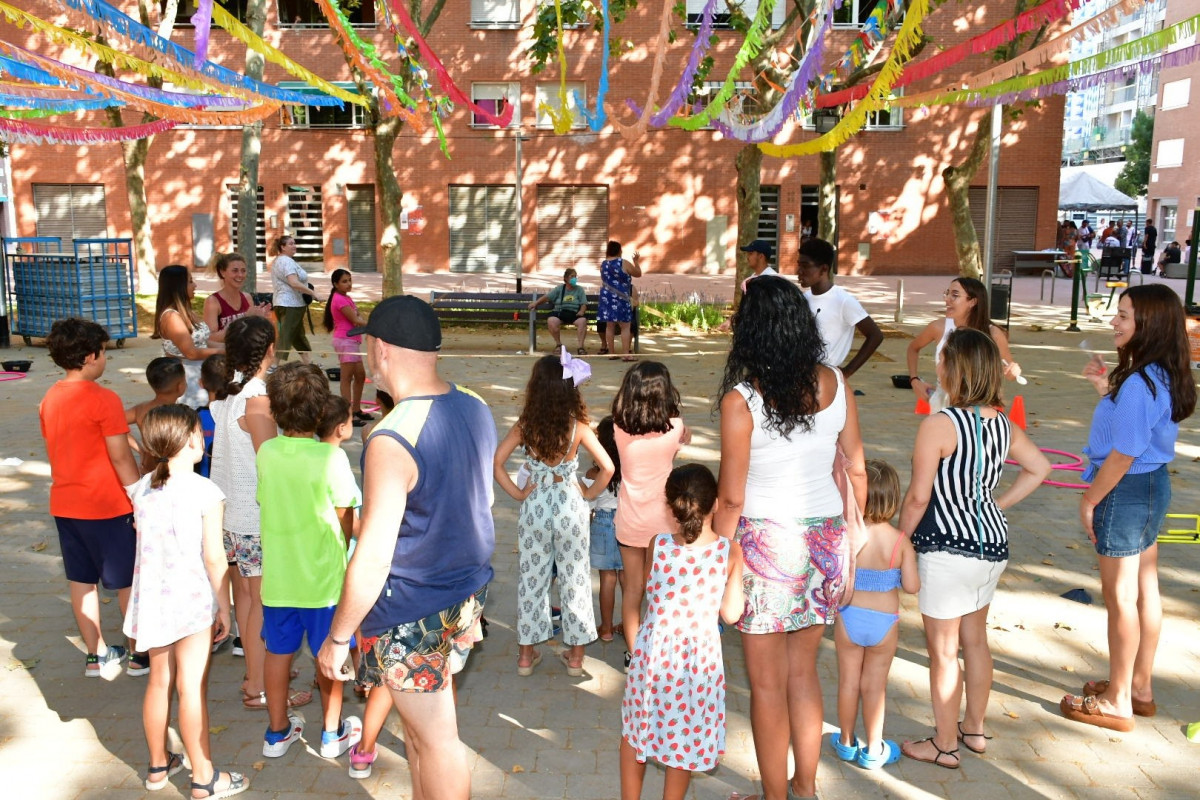Plaza de Falset durante la fiesta mayor de Eduard Aunós este viernes