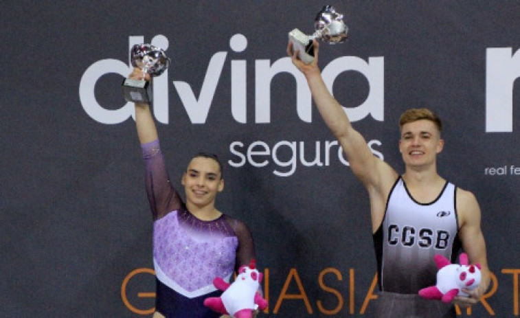 Alba Petisco y Joel Plata campeones de España de gimnasia artística