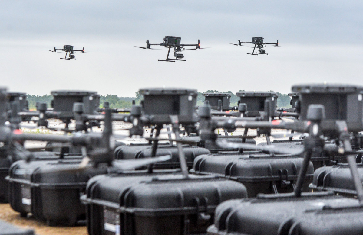 EuropaPress 4612402 august 2022 ukraine the presentation of 30 dji matrice 300 rtk drones