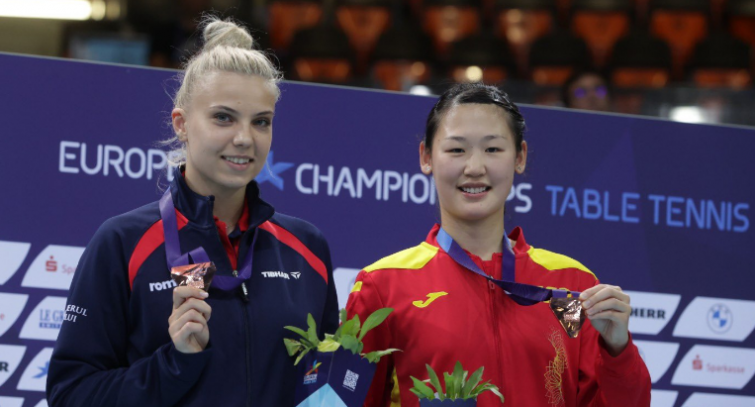 María Xiao consigue el bronce en el Campeonato de Europa de tenis de mesa