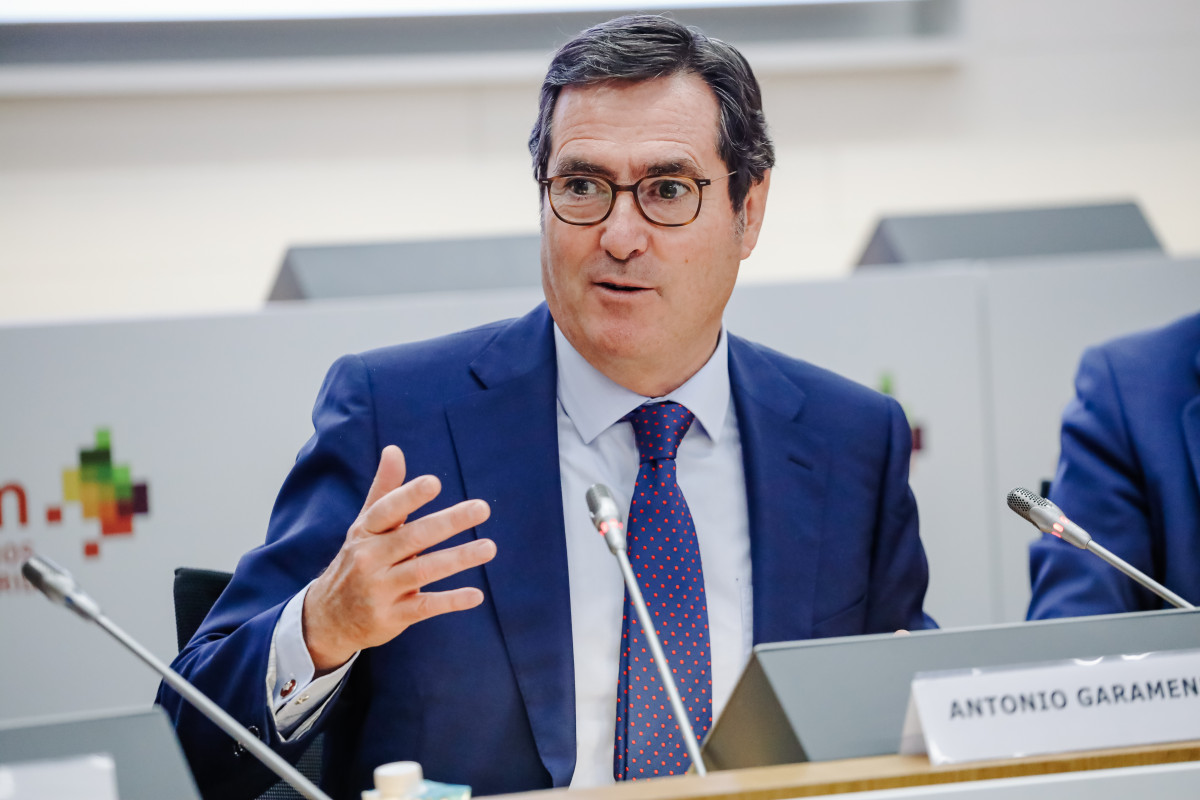 El presidente de la Confederación Española de Organizaciones Empresariales (CEOE), Antonio Garamendi, en una imagen de archivo.