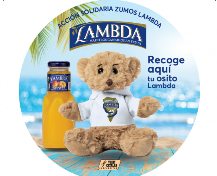 Lambda acompaña a los niños de La Palma en su regreso a la escuela