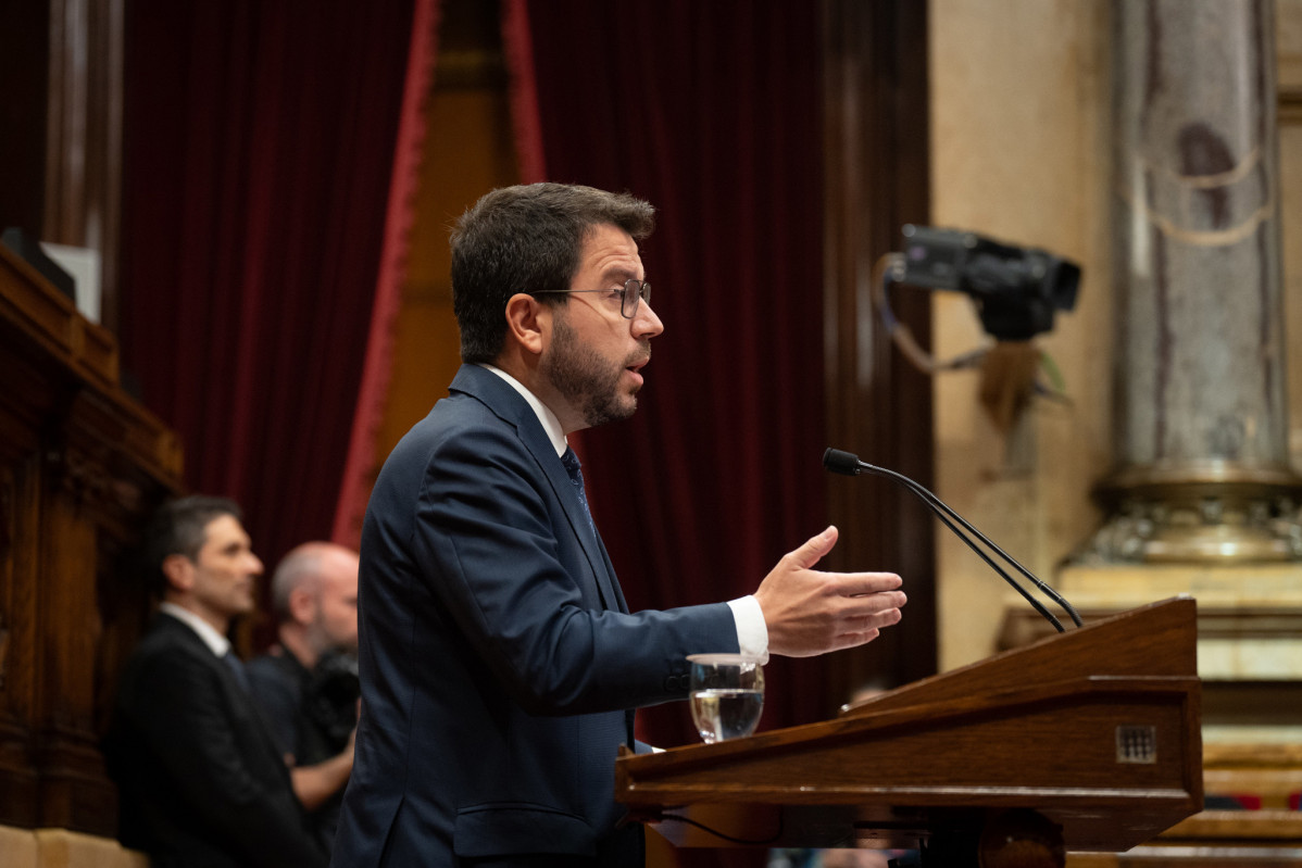 Aragonès este viernes en el Parlament