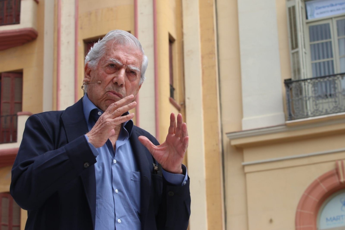 Mario Vargas Llosa, en el acto de España Ciudadana en Málaga
