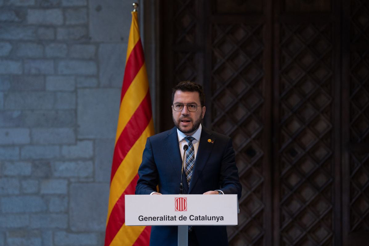 El presidente de la Generalitat, Pere Aragonès.