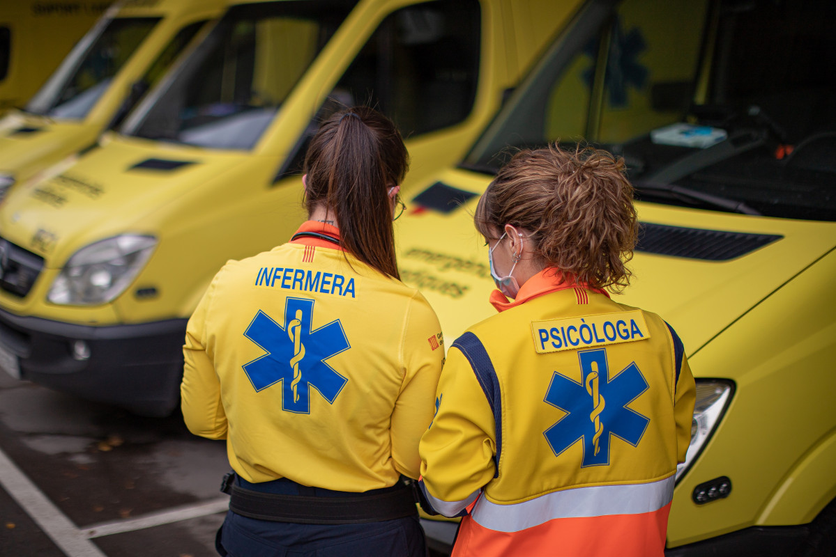 Enfermera y psicóloga del Sistema d'Emergències Mèdiques de Catalunya (SEM)