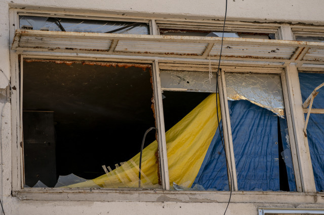 EuropaPress 4658791 september 2022 kharkiv ukraine the colors of the ukraine flag are seen at