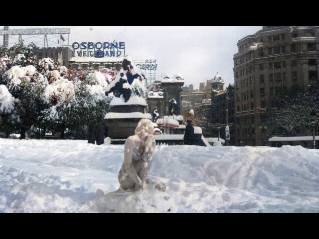 Gran nevada en Barcelona, 1962