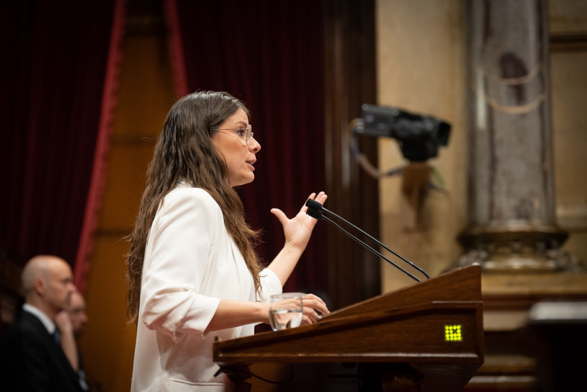Archivo - La portavoz de Junts en el Parlament, Mònica Sales