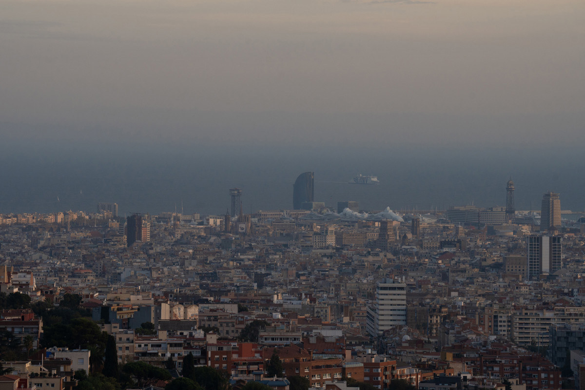 Vista panorámica de la ciudad de Barcelona.