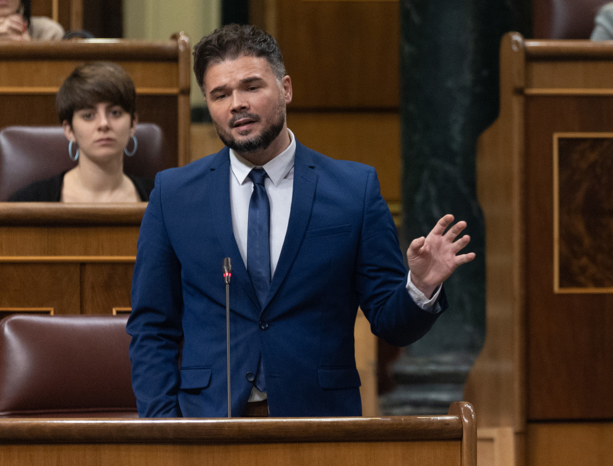 El portavoz de ERC en el Congreso, Gabriel Rufián