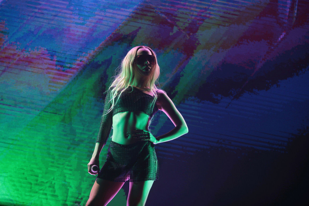 Bad Gyal al principio del concierto