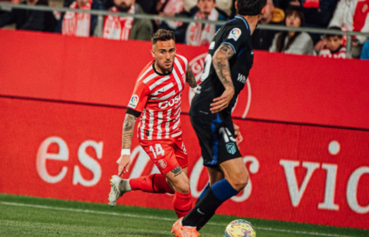 El Girona pierde por la mínima frente al Atlético (0-1) y no se distancia del descenso