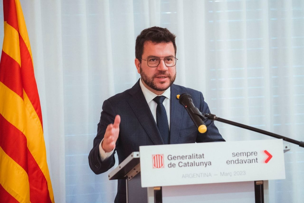 El presidente de la Generalitat, Pere Aragonès.