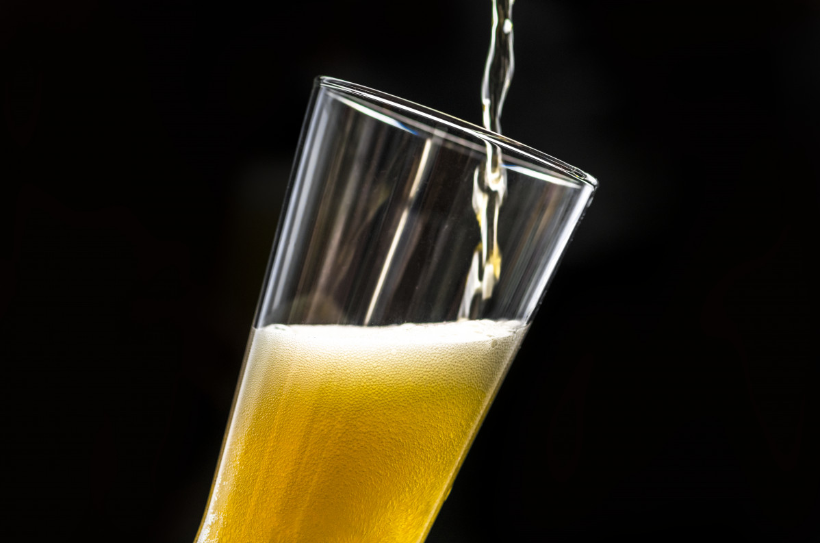 Vaso macro fotografia cerveza fria