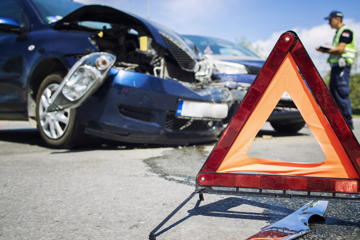 Accidente trafico coches destrozados