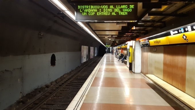 EuropaPress 2725995 estacion verdaguer l4 metro barcelona